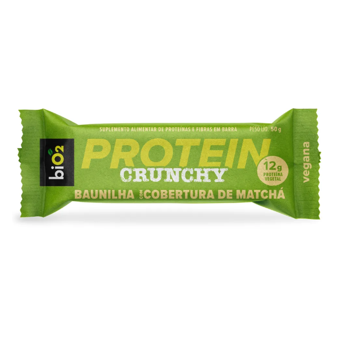 Bio2 Protein Crunchy Baunilha Com Matcha 50G