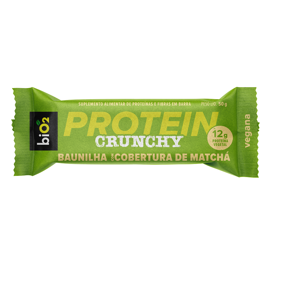 Bio2 Protein Crunchy Baunilha Com Matcha 50G