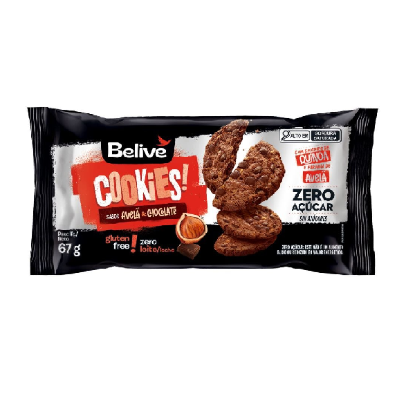 Cookies Avela C/ Chocolate Zero 67G  Belive