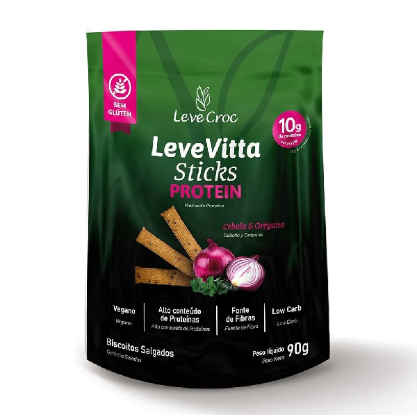 Biscoito Salgado Levita Protein Lemon Pepper 90G