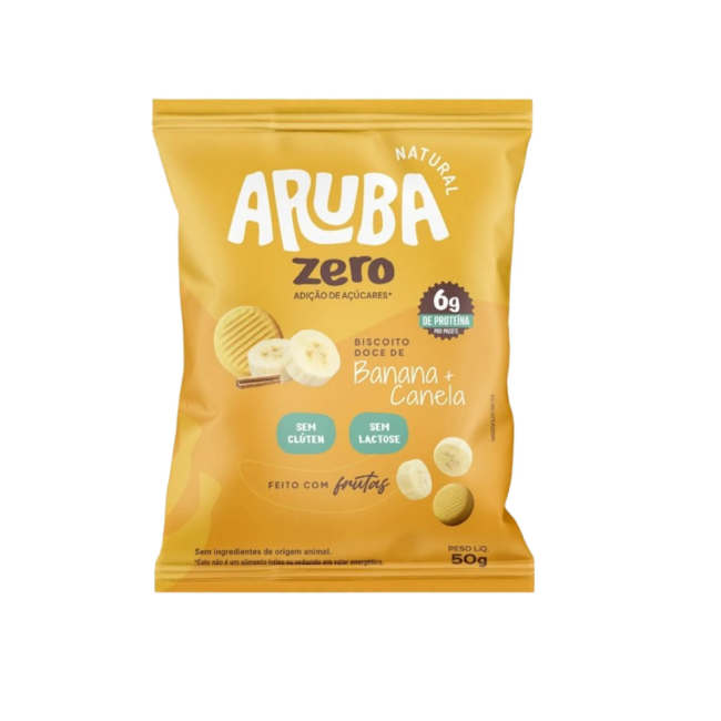 Biscoito Doce Aruba Zero Banana C/CANELA 50G