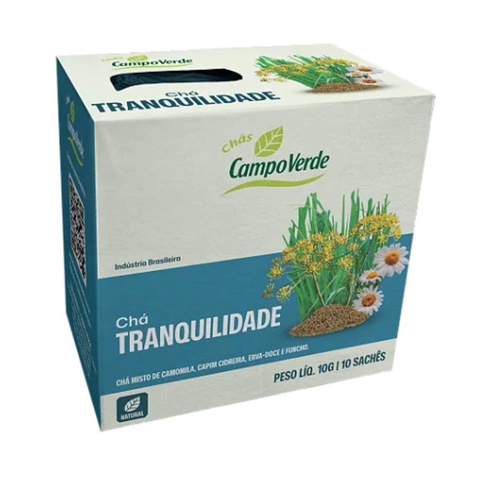 Cha Misto Camomila, Capim Cidreira e funcho Campo Verde 10 SCH/10G