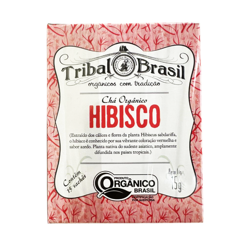 Cha Tribal Puro Org. Hibisco CX C/ 15 Saches