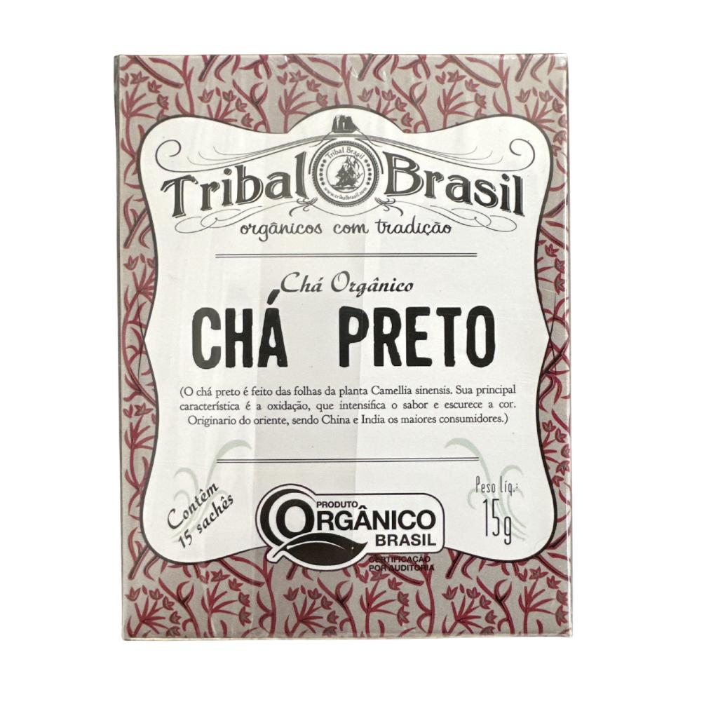 Cha Tribal Puro Org. Cha Preto CX C/ 15 Saches