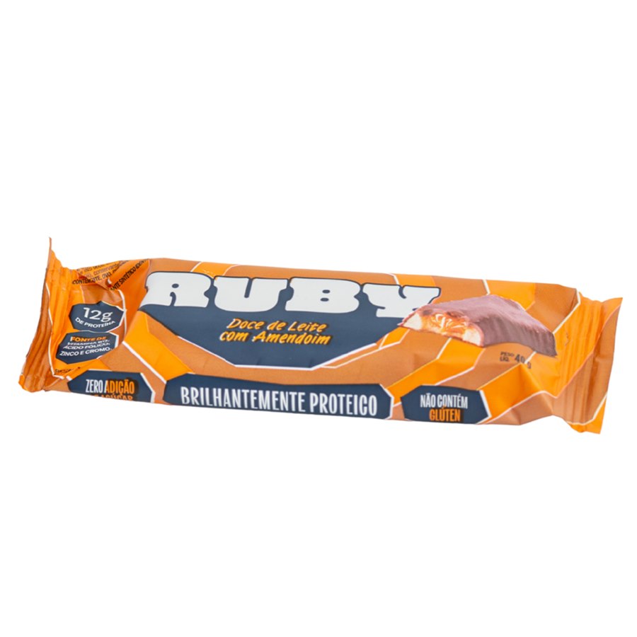 Barra Proteica Ruby Doce de Leite Com Amendoim 40G