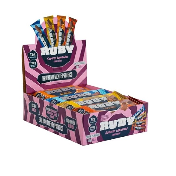 Barra Proteica Ruby Display Sabores Sortidos (12 X40G)