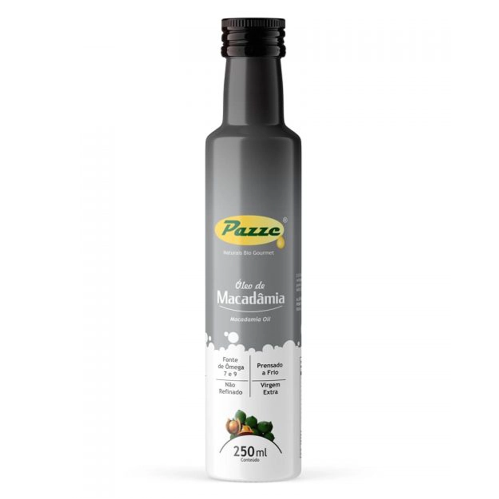 Oleo Macadamia Extra Virgem 250ml Pazze