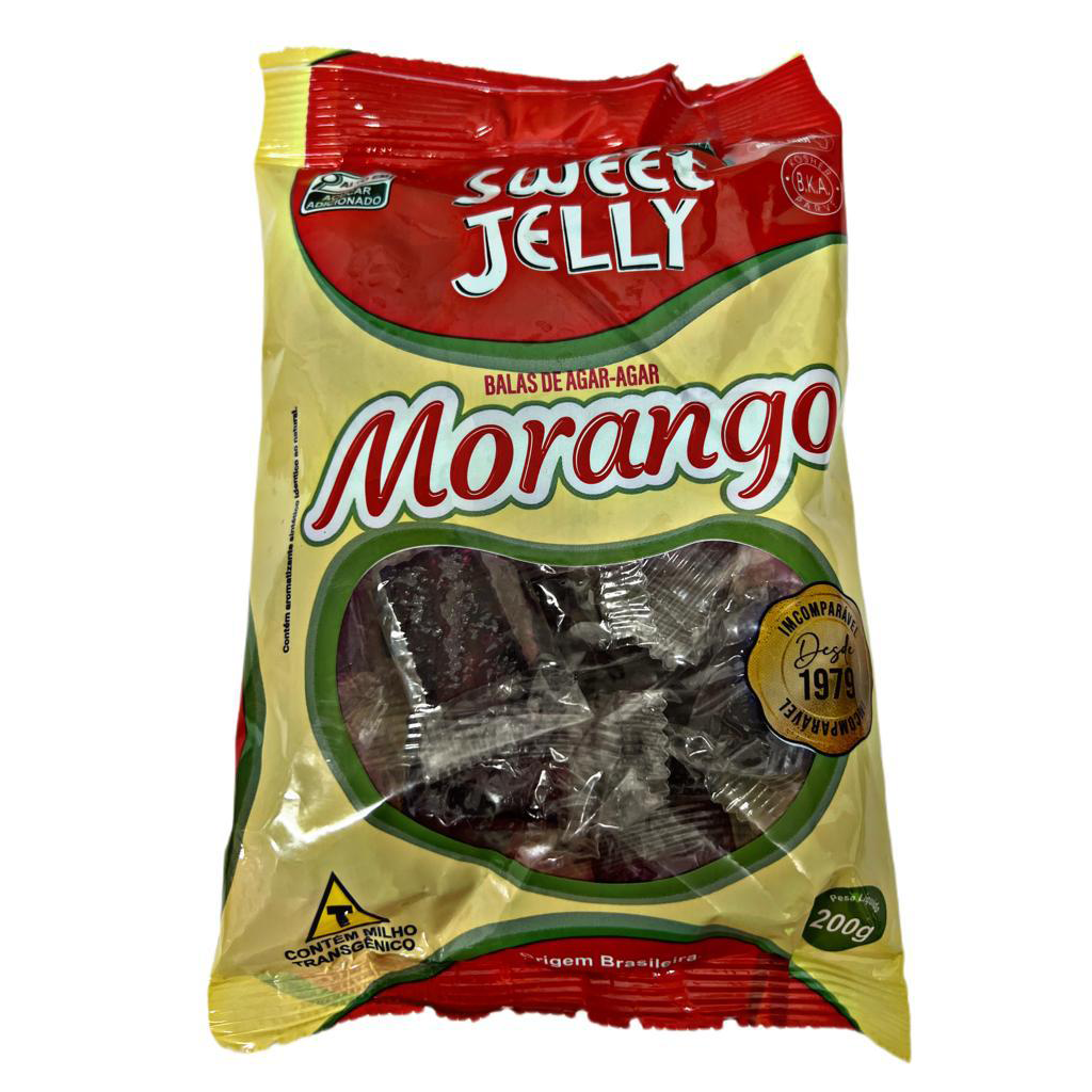 Bala de Algas Morango 200g Sweet Jelly