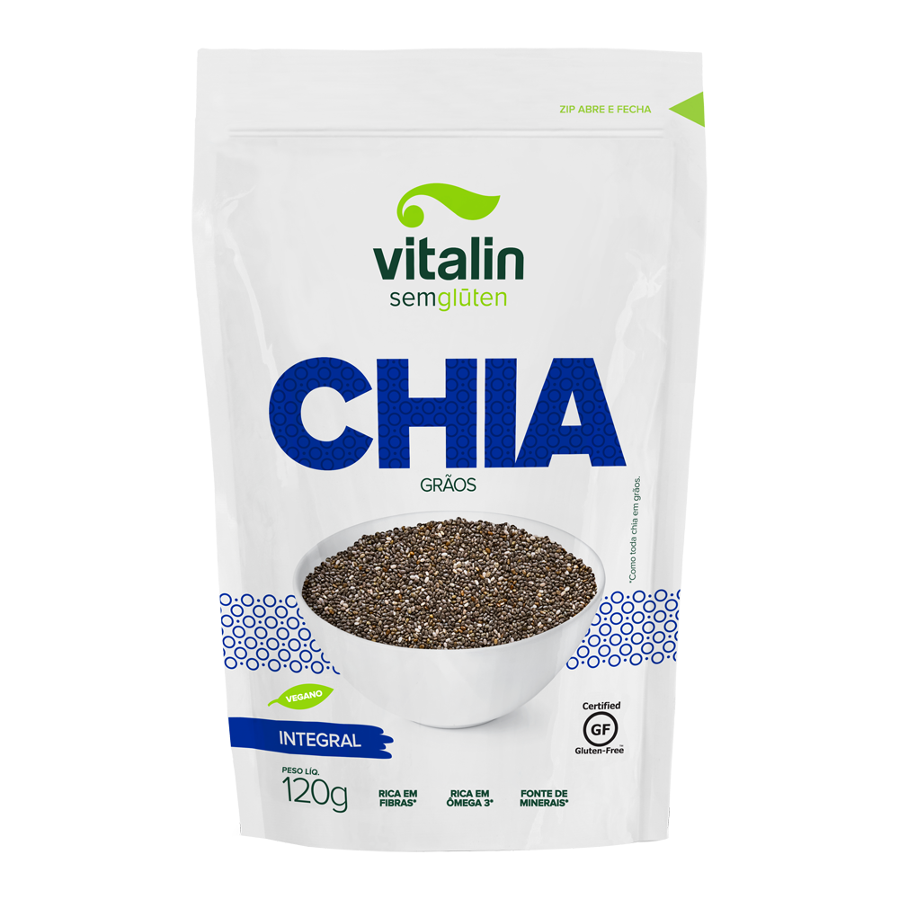 Chia Grao Integral S/Gluten 120g Vitalin