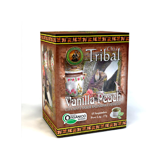 Cha Tribal Organico Mate Vanilla Peach Cx c/15saches