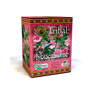 Cha Tribal Organico Matte Hibisco Lime Cx c/15saches