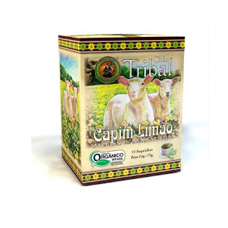 Cha Tribal Organico Mate Capim Limao Melissa Maracu Cx c/ 15 saches