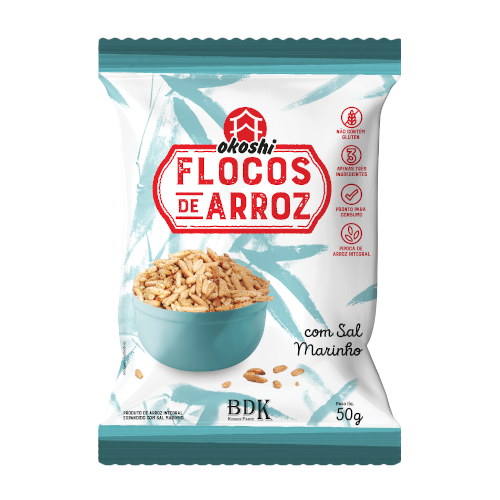 Flocos de arroz SALGADO 40g Hikage